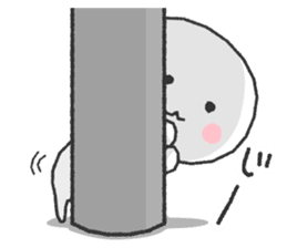 White and round "Puni" sticker #8529038