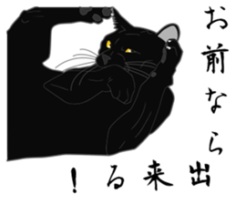 Wild of Rial-based black cat sticker #8530589