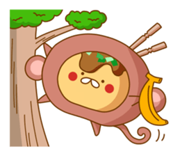 Mr takoyaki -Costume masquerade sticker #8530643