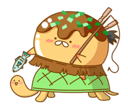 Mr takoyaki -Costume masquerade sticker #8530648
