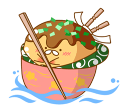 Mr takoyaki -Costume masquerade sticker #8530650
