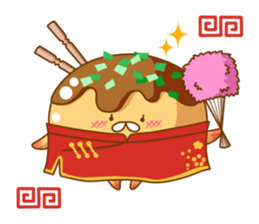 Mr takoyaki -Costume masquerade sticker #8530656