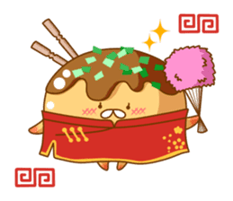 Mr takoyaki -Costume masquerade sticker #8530656