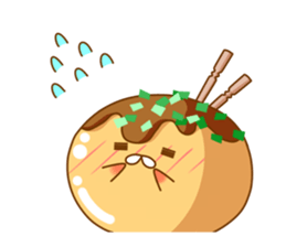 Mr takoyaki -Costume masquerade sticker #8530664
