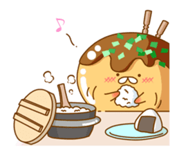 Mr takoyaki -Costume masquerade sticker #8530665