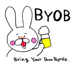 rabbit name USA (english ver.) sticker #8531443