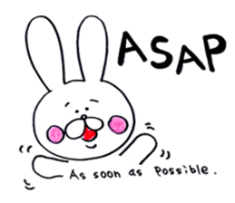 rabbit name USA (english ver.) sticker #8531455