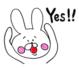 rabbit name USA (english ver.) sticker #8531456