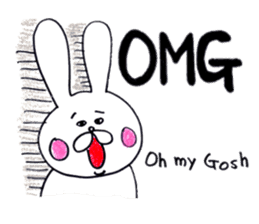 rabbit name USA (english ver.) sticker #8531459