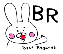 rabbit name USA (english ver.) sticker #8531463