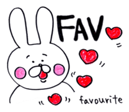 rabbit name USA (english ver.) sticker #8531466