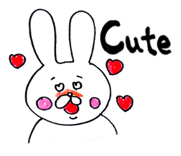 rabbit name USA (english ver.) sticker #8531478