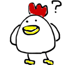 cute chicken .. sticker #8531723