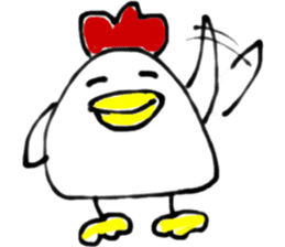 cute chicken .. sticker #8531738