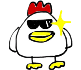 cute chicken .. sticker #8531742