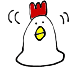 cute chicken .. sticker #8531749
