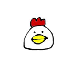 cute chicken .. sticker #8531750