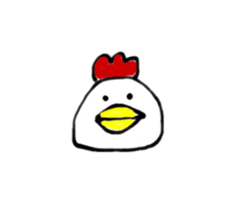cute chicken .. sticker #8531750