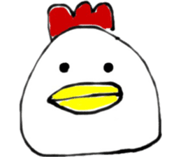 cute chicken .. sticker #8531751