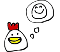 cute chicken .. sticker #8531755