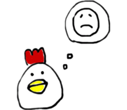 cute chicken .. sticker #8531756