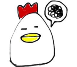 cute chicken .. sticker #8531757
