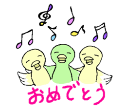 carrying happiness bird "TORINO HAROW" sticker #8532931