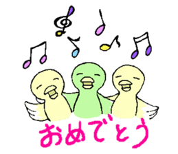 carrying happiness bird "TORINO HAROW" sticker #8532931