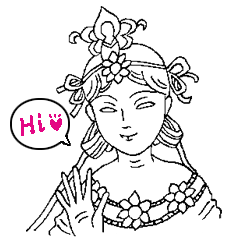 Beautiful celestial maiden