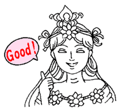 Beautiful celestial maiden sticker #8533162