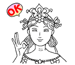 Beautiful celestial maiden sticker #8533163