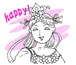 Beautiful celestial maiden sticker #8533166