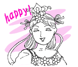 Beautiful celestial maiden sticker #8533166