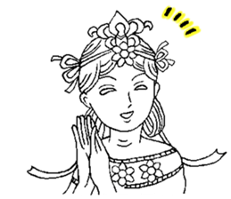 Beautiful celestial maiden sticker #8533168