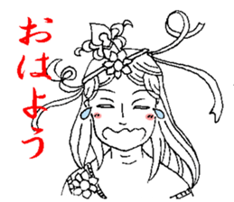 Beautiful celestial maiden sticker #8533169