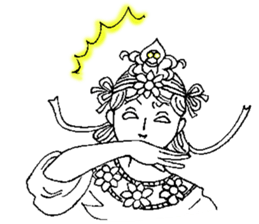 Beautiful celestial maiden sticker #8533174