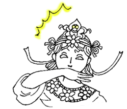 Beautiful celestial maiden sticker #8533174