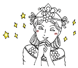 Beautiful celestial maiden sticker #8533175