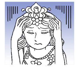 Beautiful celestial maiden sticker #8533182