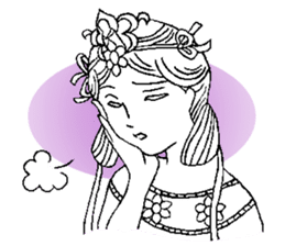 Beautiful celestial maiden sticker #8533183