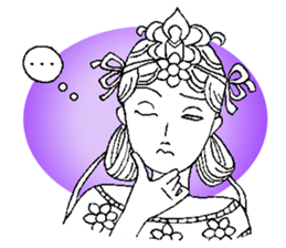 Beautiful celestial maiden sticker #8533186