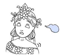 Beautiful celestial maiden sticker #8533187