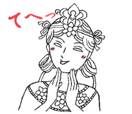 Beautiful celestial maiden sticker #8533188