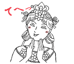 Beautiful celestial maiden sticker #8533188