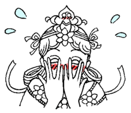 Beautiful celestial maiden sticker #8533189