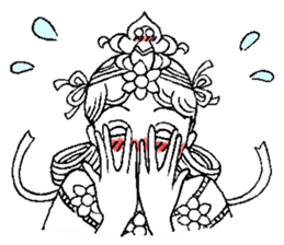 Beautiful celestial maiden sticker #8533189