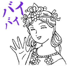 Beautiful celestial maiden sticker #8533191