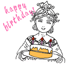 Beautiful celestial maiden sticker #8533192