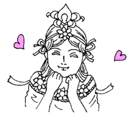 Beautiful celestial maiden sticker #8533193