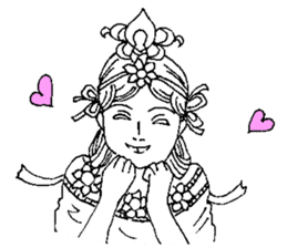 Beautiful celestial maiden sticker #8533193